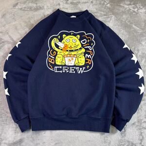 Champion Big Dipper Crewneck Sweatshirt Navy Graphic Star Sleeve Mens Small